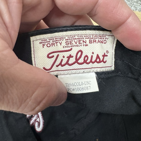 South Carolina Gamecocks Titleist Golf Hat Cap Fitted Strap Back One Size Black - Picture 10 of 12